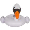 Schwimmtier White Swan Weiß - Schwarz/Weiß, Kunststoff (201/160cm) - MÖMAX modern living