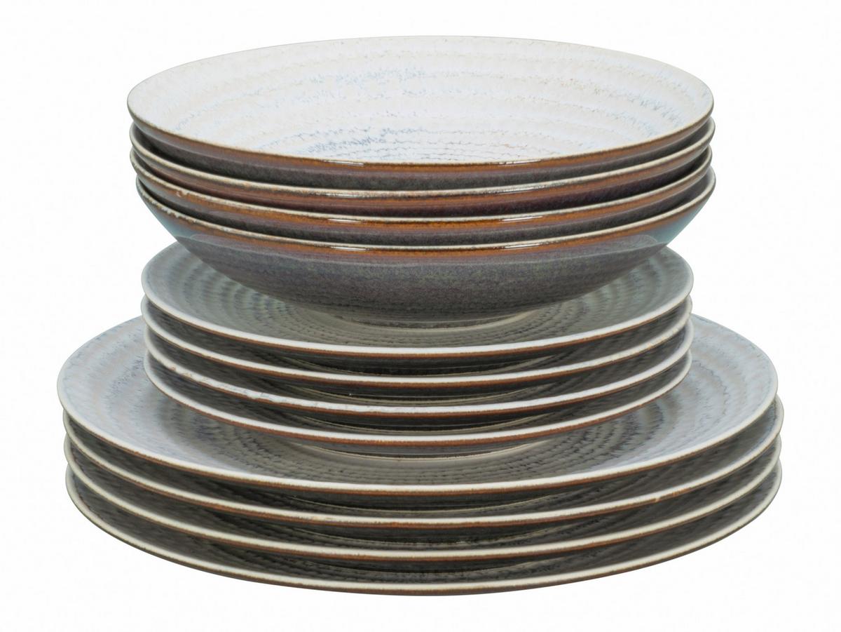 Jedilni Servis Neapel Offwhite, 12-Delni - krem barve, Basics, keramika - Creatable