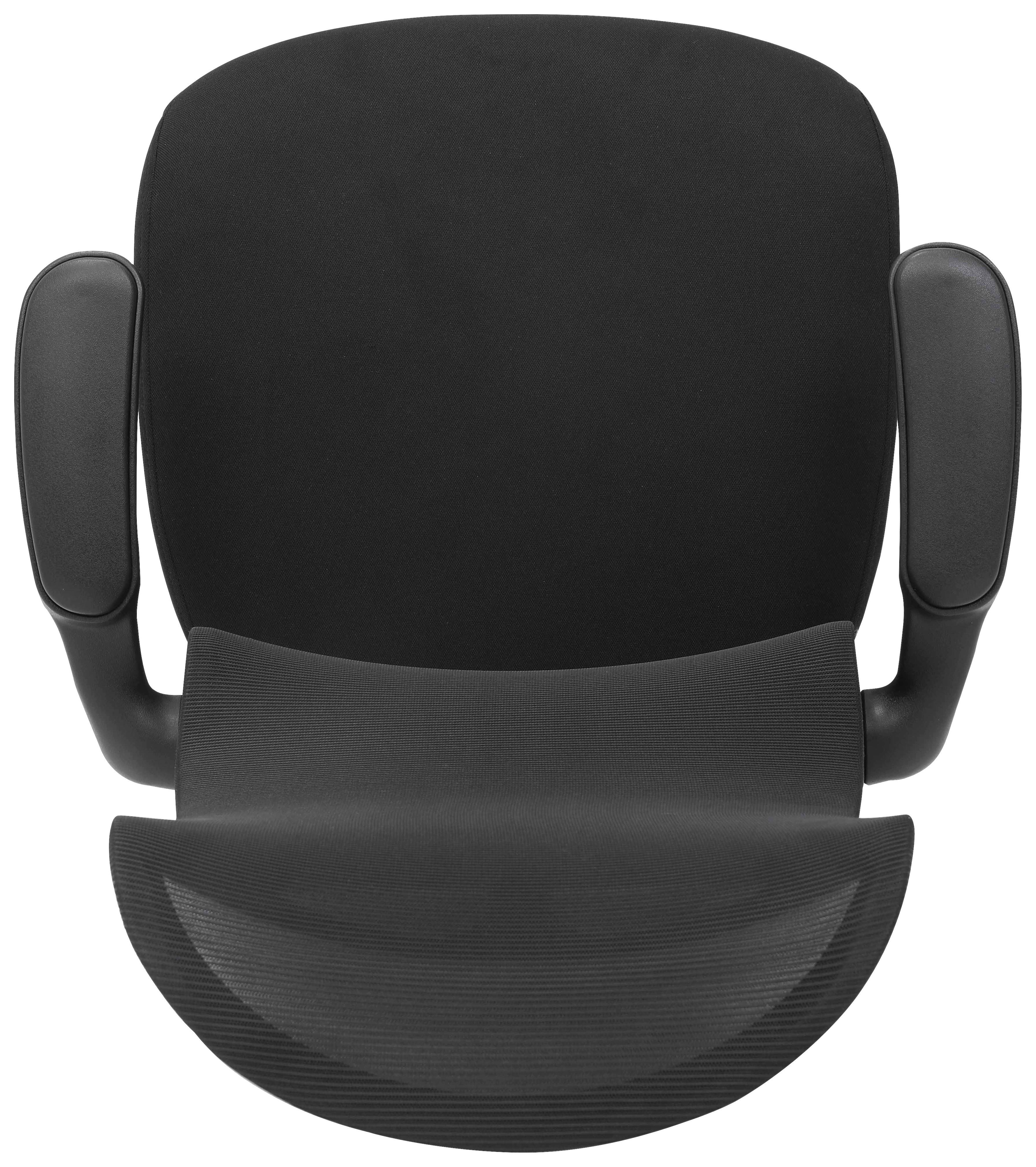 SNURRSTOL ROXY - svart, Design, metall/trä (63/106-114/68cm) - Mömax