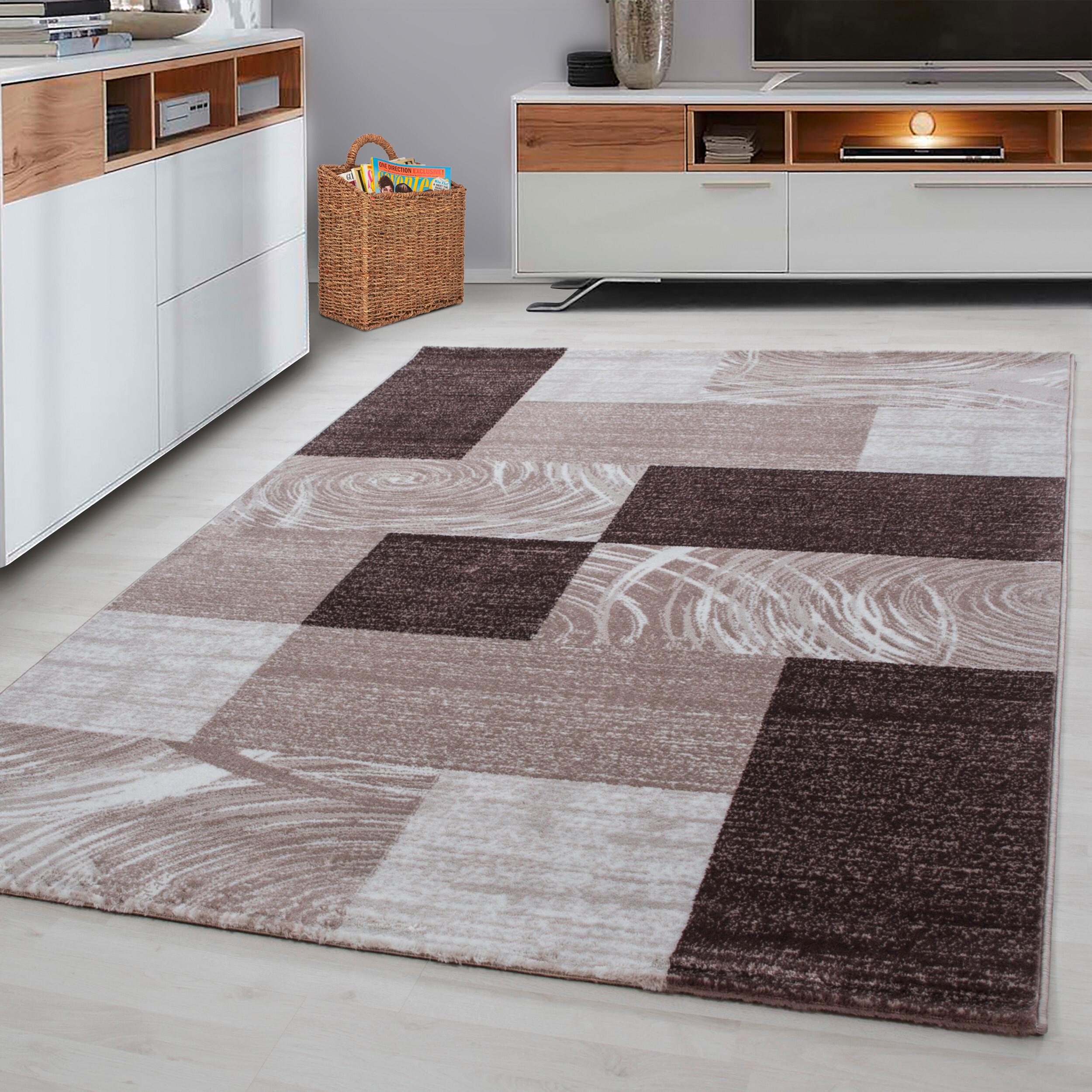 Flachwebeteppich Parma Braun ca. 140x200cm - Braun, Design, Textil (140/200cm) - Novel