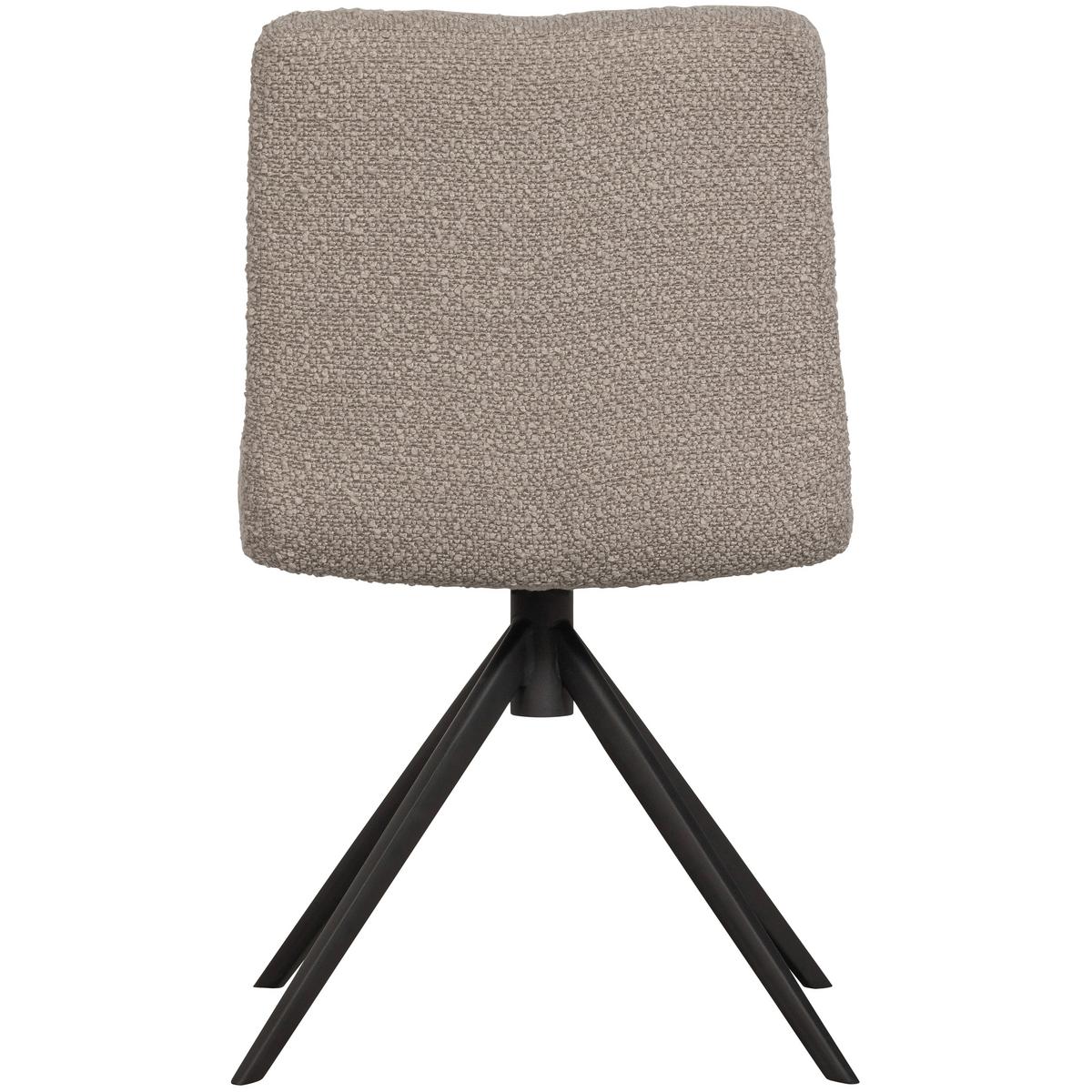 Stuhl Vinny Sandfarben B: 48 cm - Sandfarben/Schwarz, Design, Textil/Metall (48/80/45cm) - Livetastic