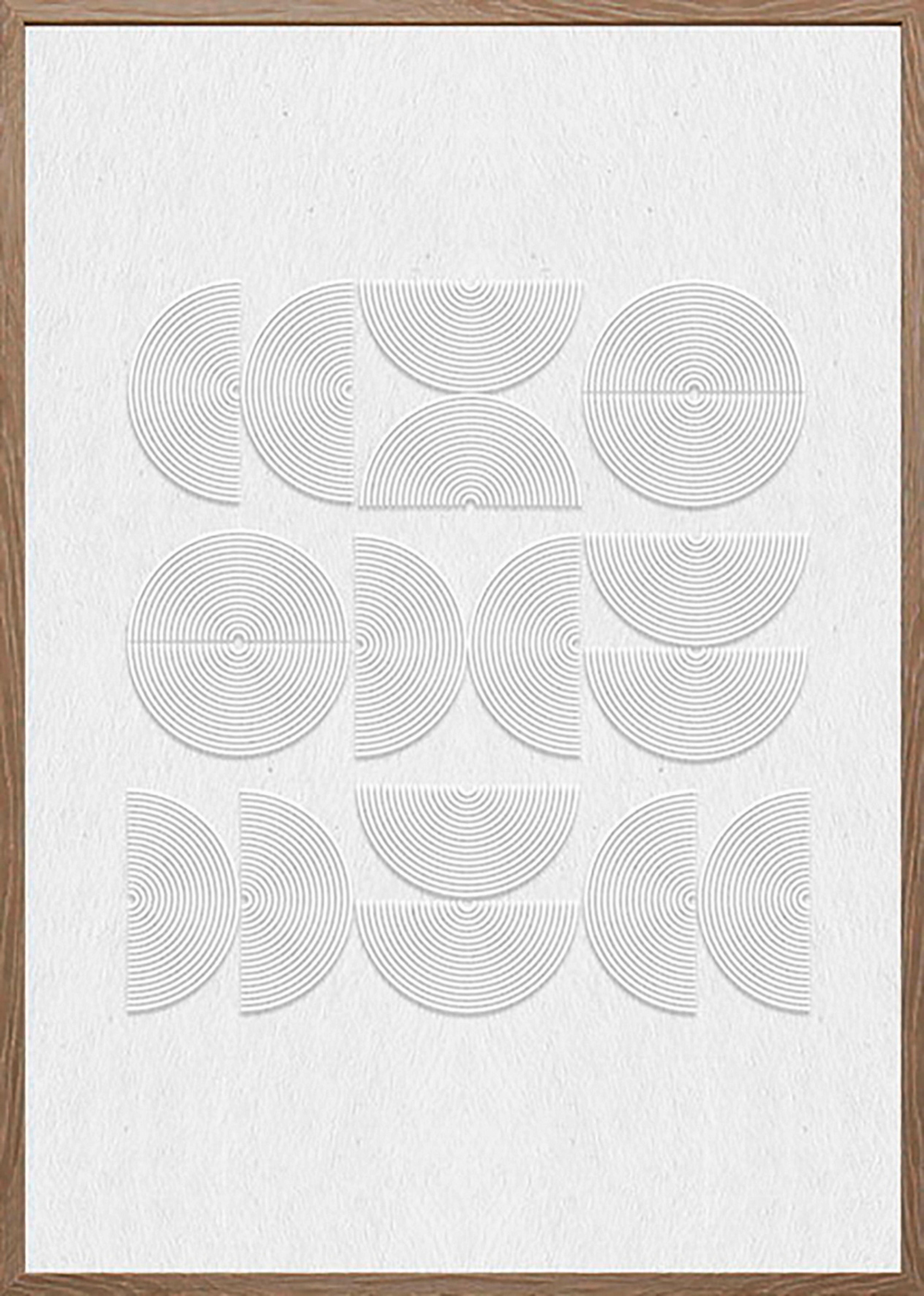 Keilrahmenbild Mike in Weiß ca. 50x70x2,2cm - Weiß/Naturfarben, MODERN, Papier/Holzwerkstoff (50/70/2,2cm) - Mömax