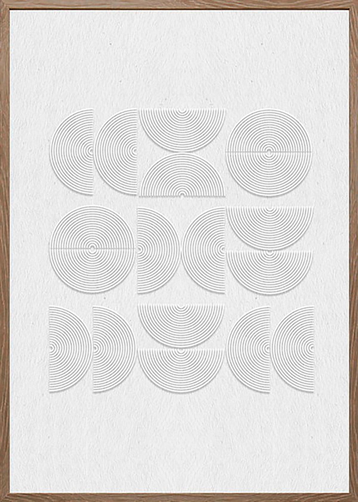 Keilrahmenbild Mike in Weiß ca. 50x70x2,2cm - Weiß/Naturfarben, MODERN, Papier/Holzwerkstoff (50/70/2,2cm) - Mömax