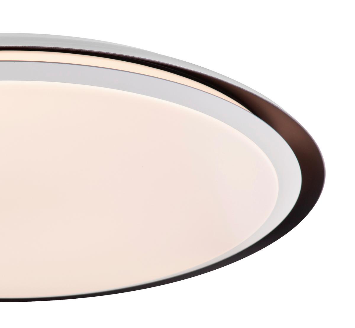 LED-Deckenleuchte Xaver max. 40 Watt - Opal/Schwarz, Kunststoff/Metall (56/8,5cm)