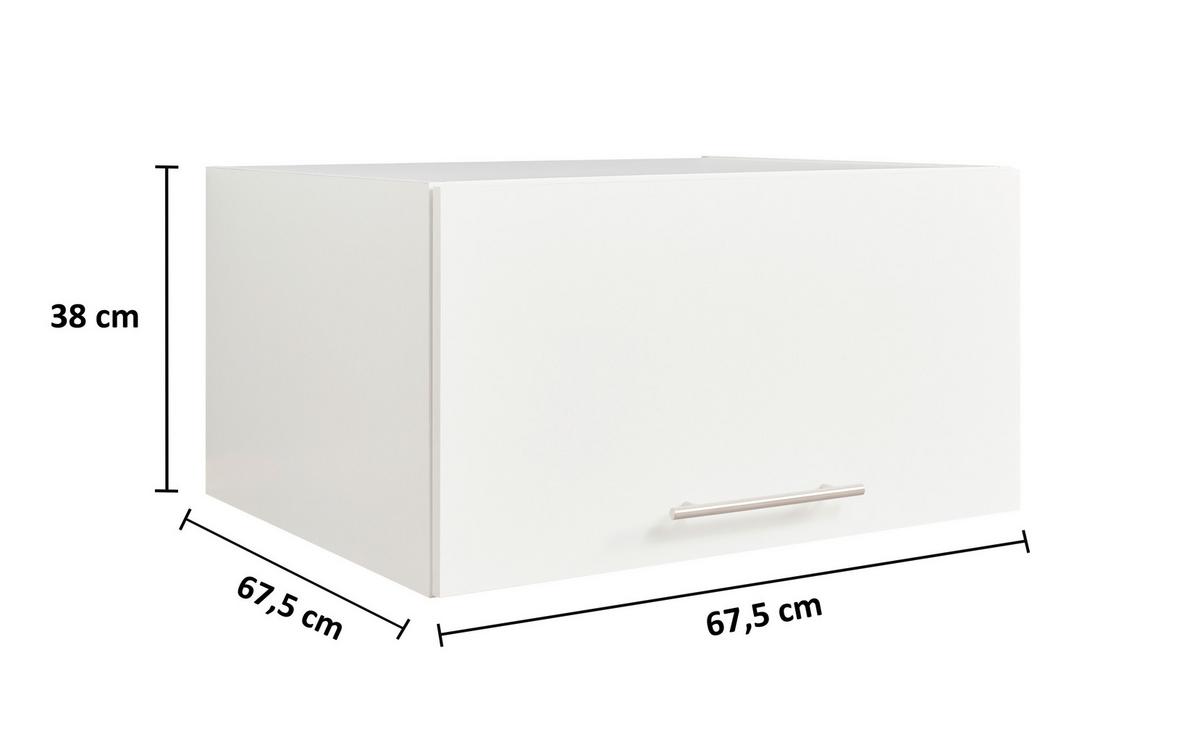 NADSTAWKA NA SZAFĘ LAUNDREEZY - kolor srebrny/biały, Design, materiał drewnopochodny/metal (67,5/38/67,5cm)