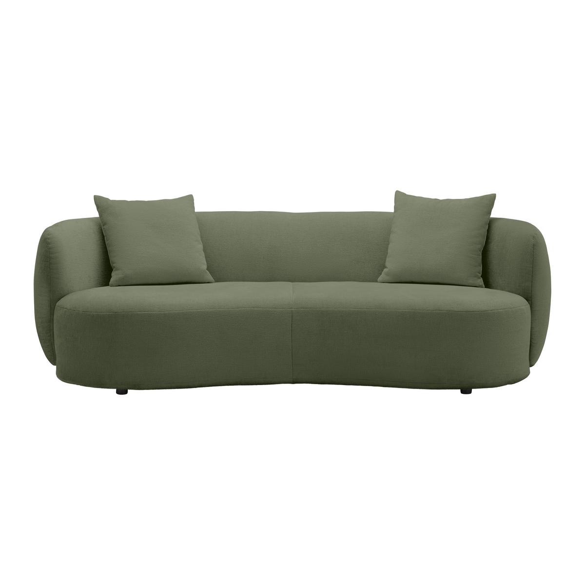 Bigsofa Leonas Grün - Schwarz/Grün, MODERN, Kunststoff/Textil (235/72/110cm) - Premium Living