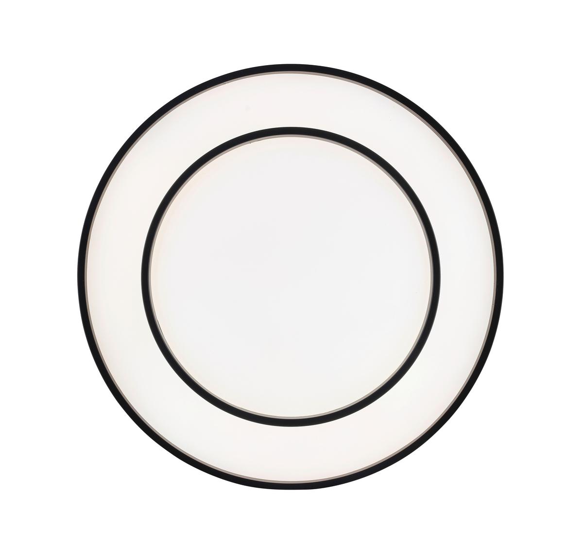 LAMPA SUFITOWA LED RIKU - czarny, Modern, tworzywo sztuczne/metal (48/8,5cm) - Bessagi Home