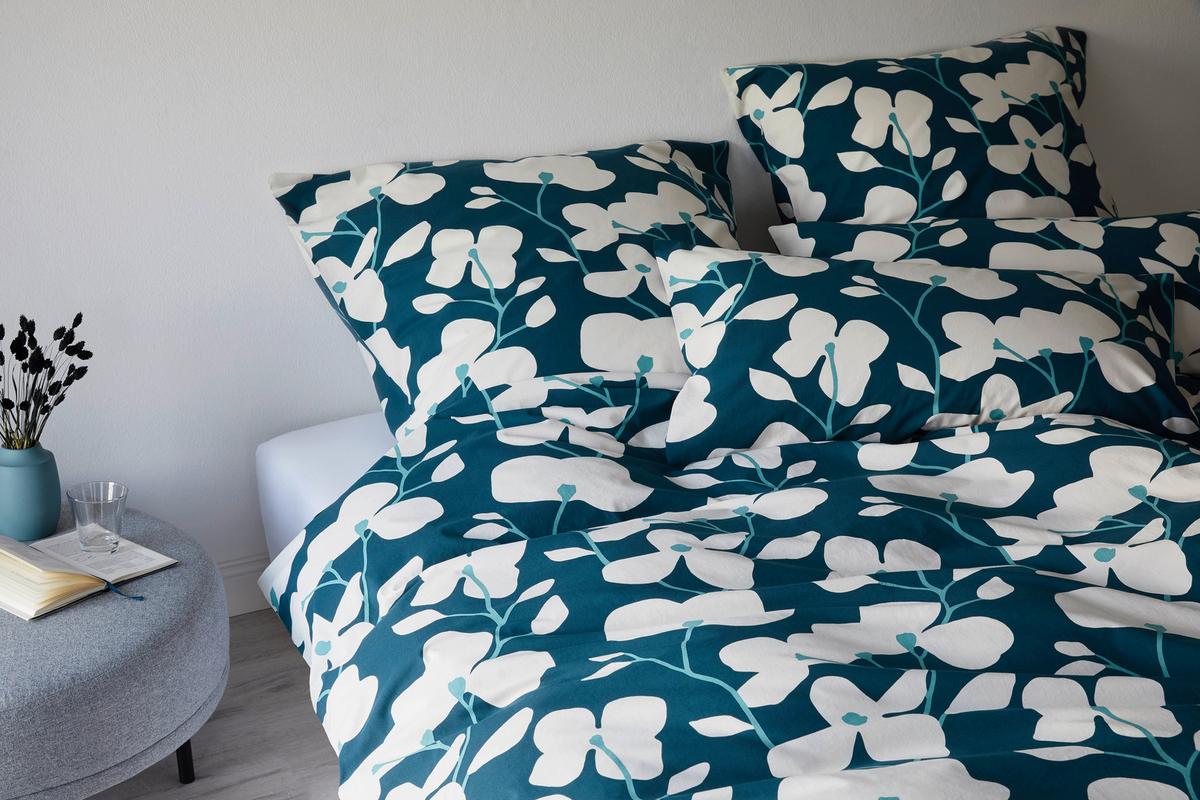 POŚCIEL COVERED FREE TWINE - petrol, Basics, tkanina (155/220cm) - Yes for bed