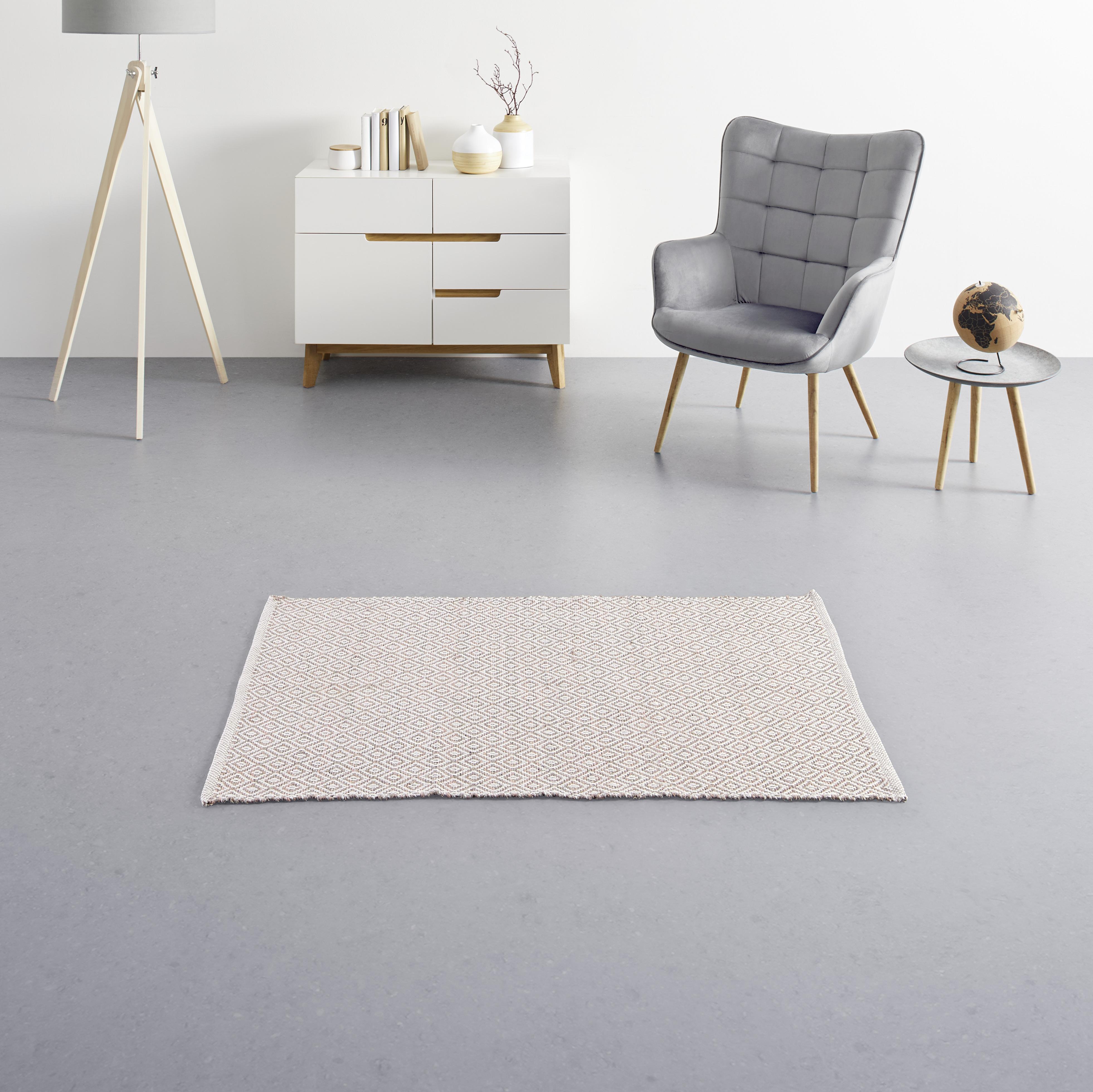 HANDVÄVD MATTA CAROLA 1 - rosa, Basics, textil (60/120cm) - Mömax