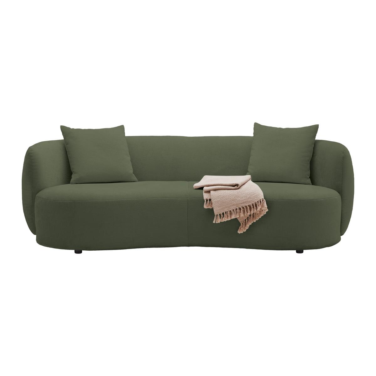 Bigsofa Leonas Grün - Schwarz/Grün, MODERN, Kunststoff/Textil (235/72/110cm) - Premium Living