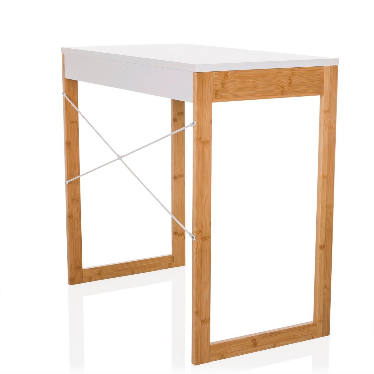 Pisalna Miza Tarolo, Bela - bela, Moderno, leseni material/les (80/75/42cm) - MID.YOU