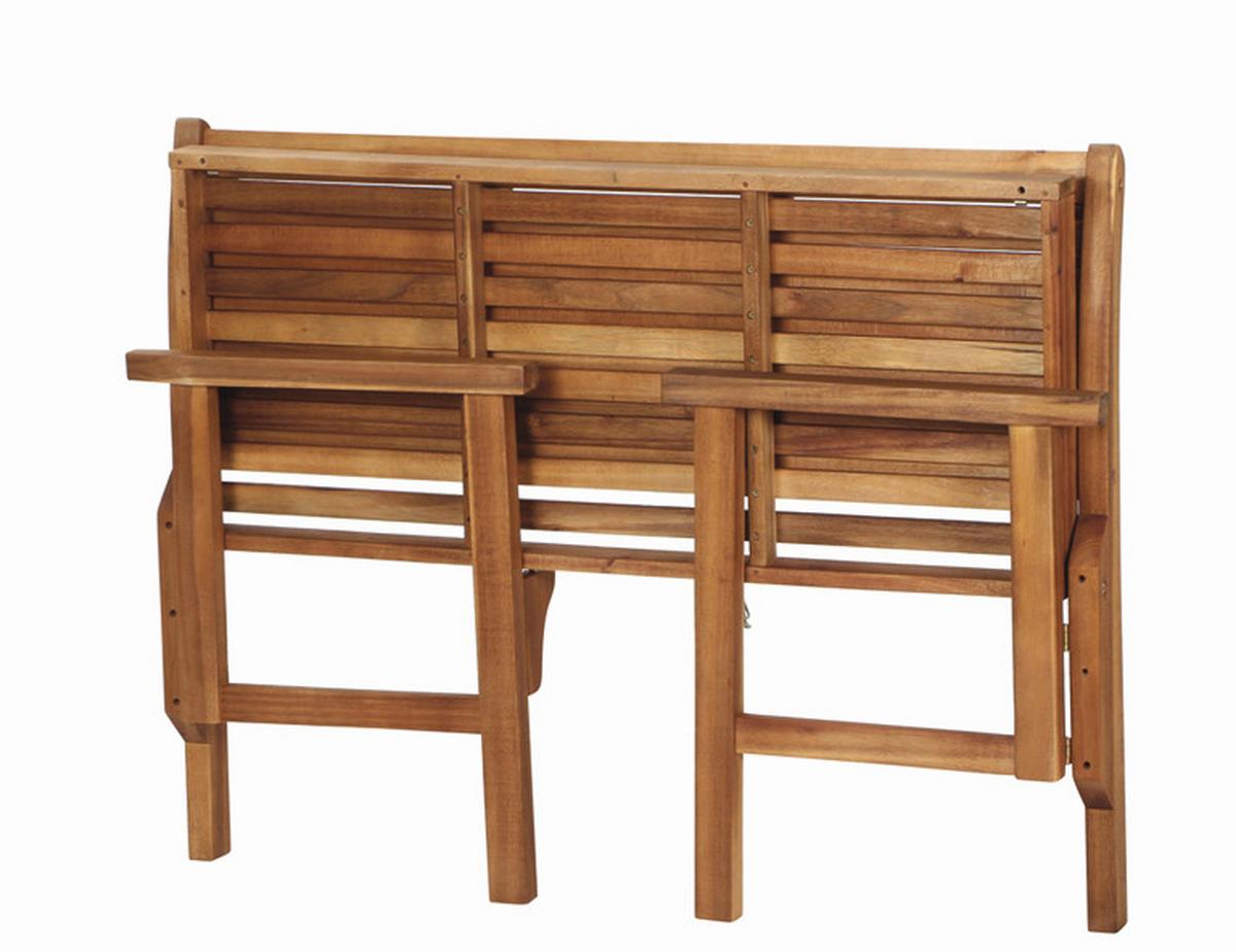 Gartenbank Akazie massiv geölt 508761 - Akaziefarben, MODERN, Holz (120/90/59,5cm) - Siena Garden