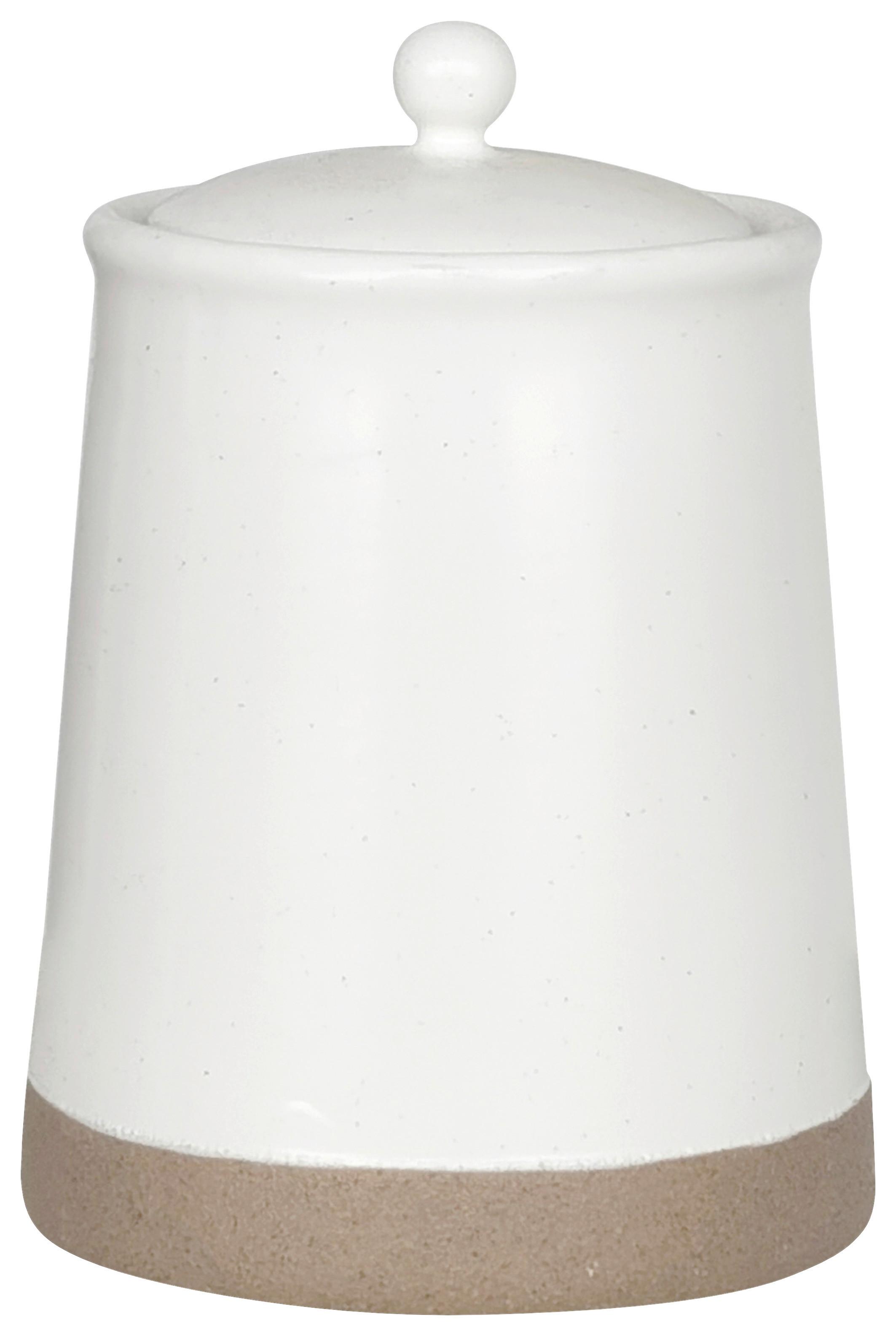 Vorratsdose Emilia ca. 900ml - Weiß, Keramik/Kunststoff (12/17cm) - Zandiara