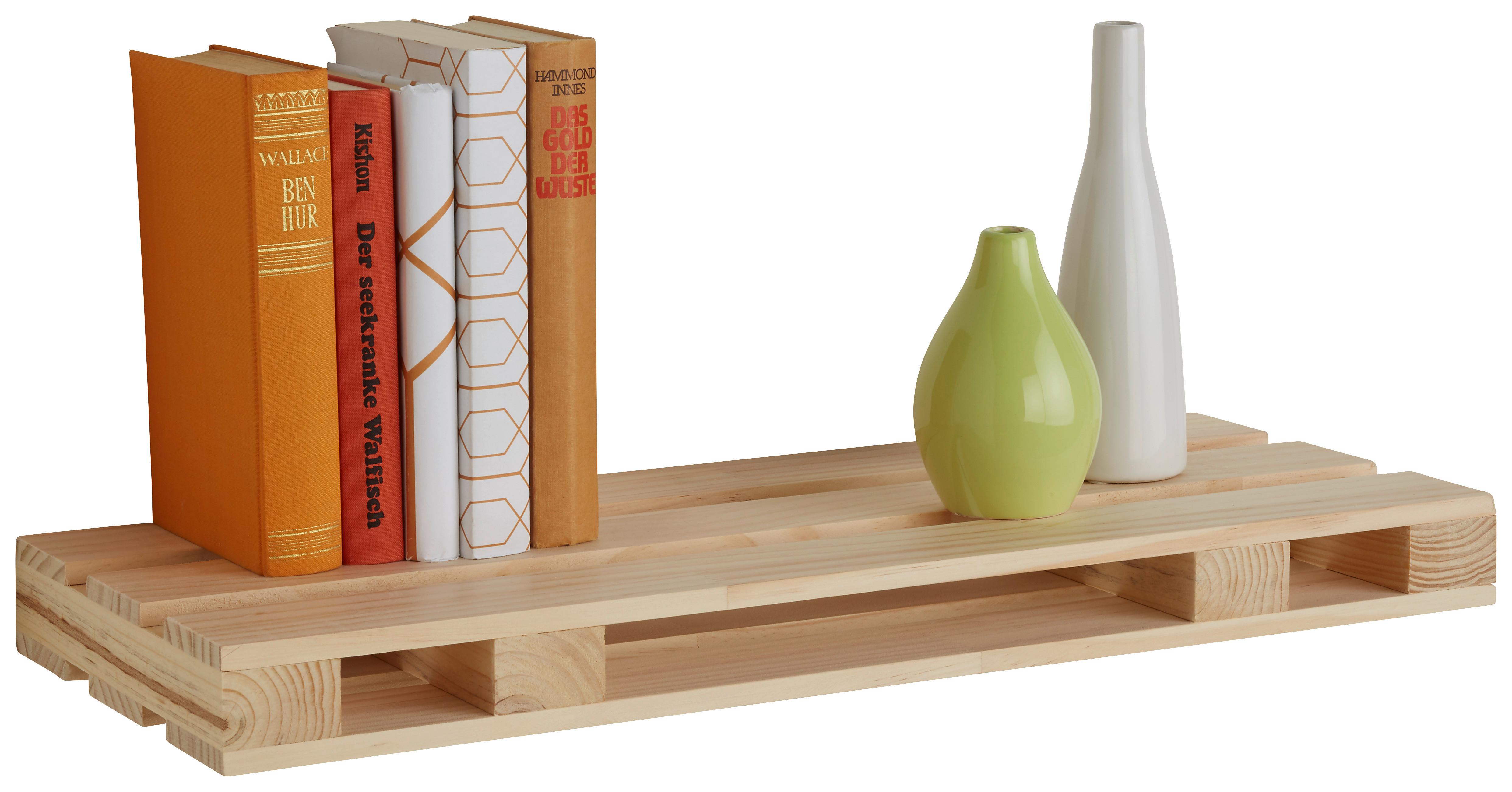 Zidna Polica Palette - boje bora, Moderno, drvo (60/5/23,5cm) - Modern Living