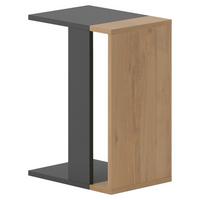 Beistelltisch Zetti ca. 30x57x40 cm Eiche/Anthr. - Eichefarben/Anthrazit, Design, Holzwerkstoff (30/57/40cm) - Livetastic