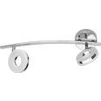 Strahler Elli, max. 2x4 Watt - Chromfarben, MODERN, Kunststoff/Metall (9/15,5cm)