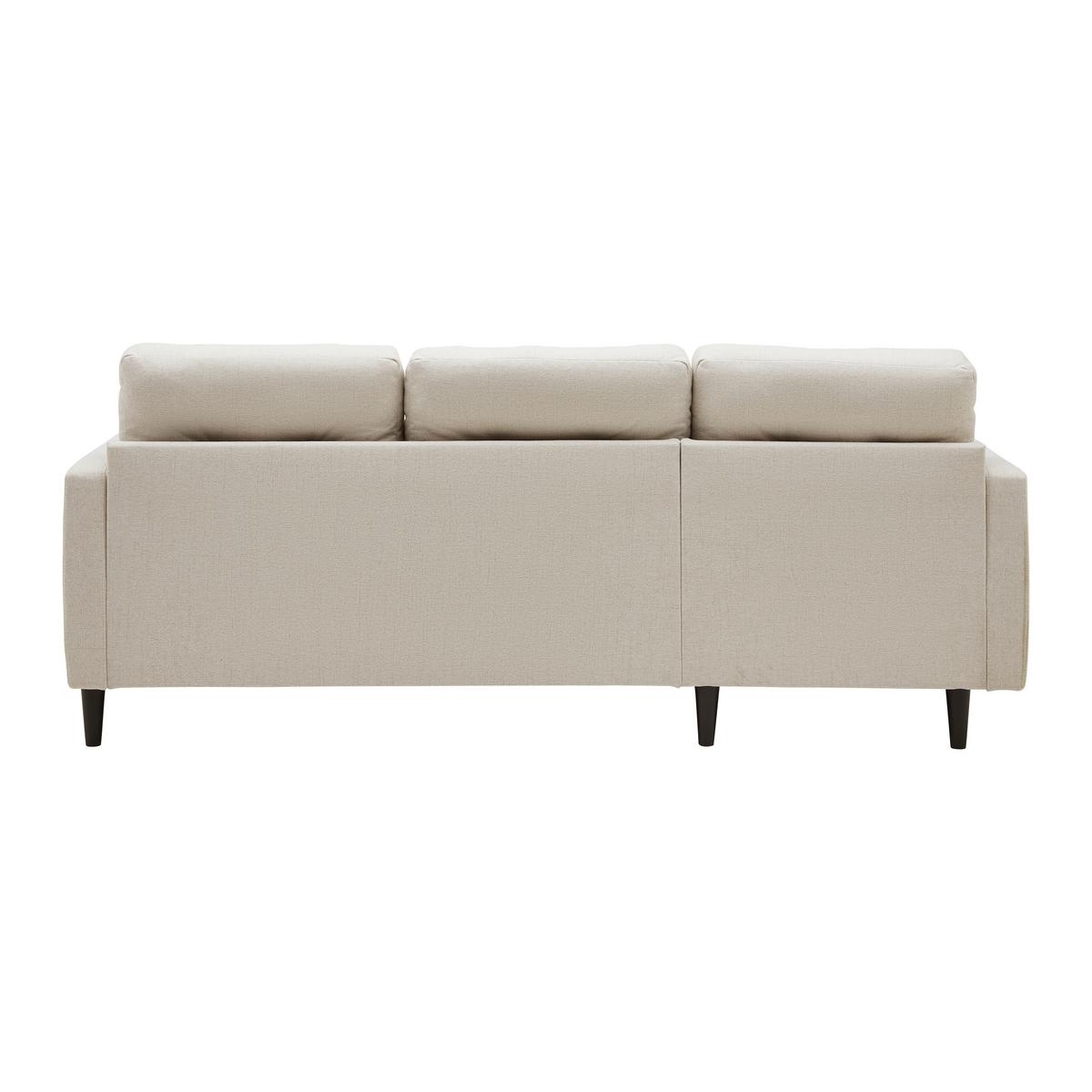 Wohnlandschaft Bergen Beige - Beige/Schwarz, MODERN, Holz/Holzwerkstoff (192/82/138cm) - Based
