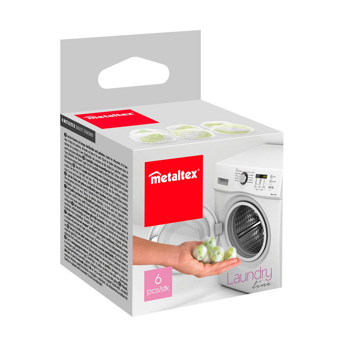 Szösz Összeszedő Golyók 6db/csomag Laundry - műanyag (6,5/6,5/6,5cm) - Metaltex