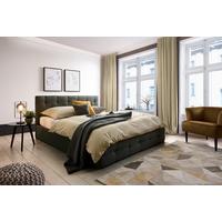 Oblazinjena Postelja Padua, Temno Siva, 180x200 - temno siva, Moderno, tekstil/les (180/200cm) - Carryhome