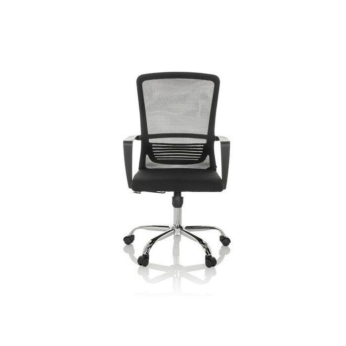 Pisarniški Stol Star-tec S, Črna - srebrne barve/črna, Moderno, kovina/umetna masa (58/101 - 111/54cm) - MID.YOU