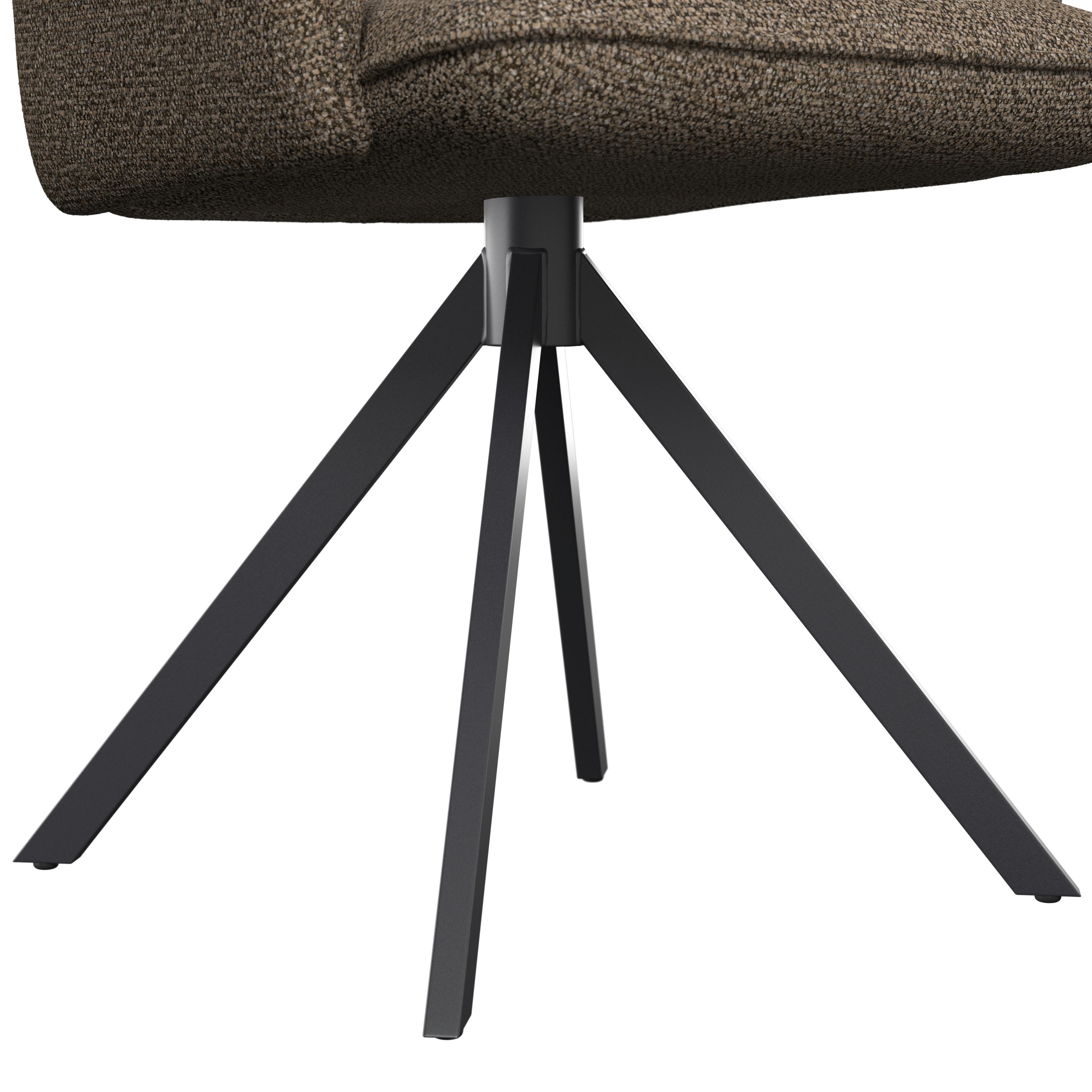 STOL MED ARMSTÖD TESS - brun/svart, Modern, metall/trä (65/87/64cm) - Bessagi Home