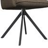 STOL MED ARMSTÖD TESS - brun/svart, Modern, metall/trä (65/87/64cm) - Bessagi Home