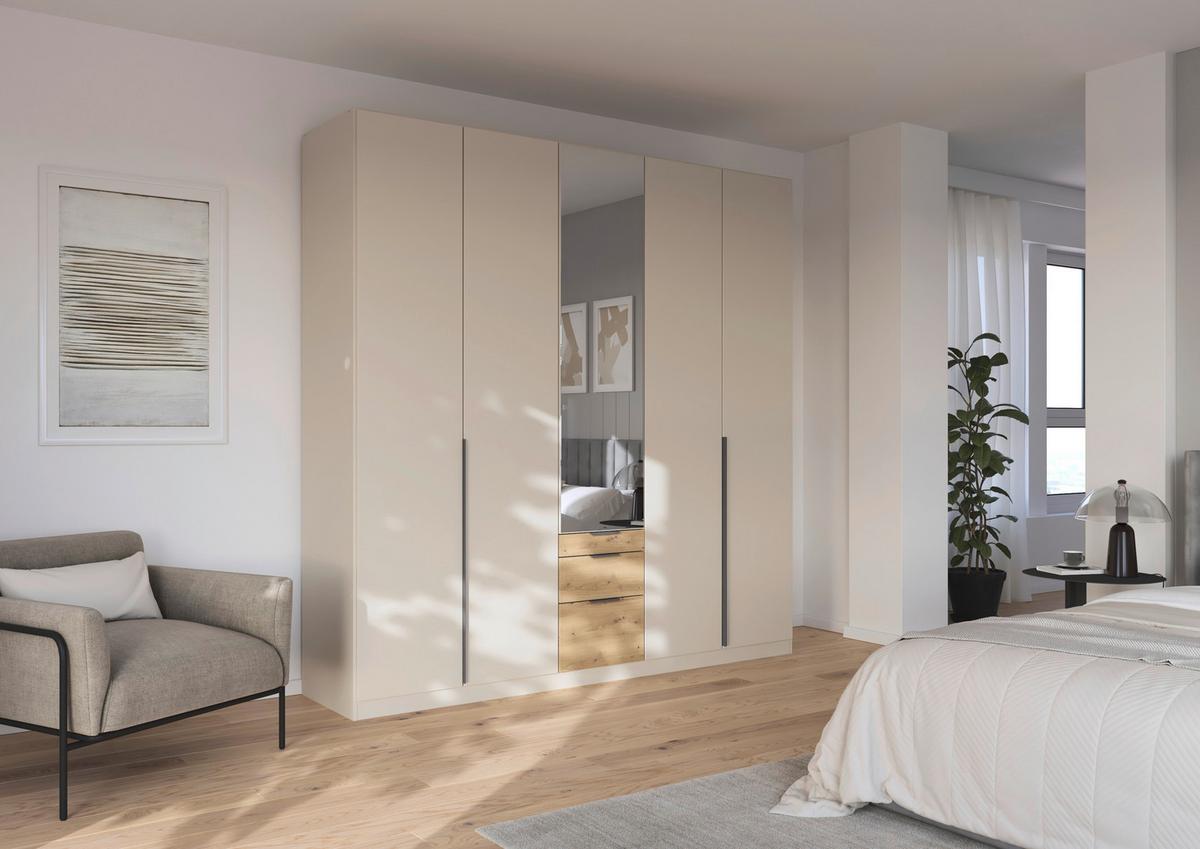 DULAP USI ROTATIVE ALABAMA - argintiu/culoare lemn stejar, Modern, material pe bază de lemn (226/229/54cm) - Modern Living