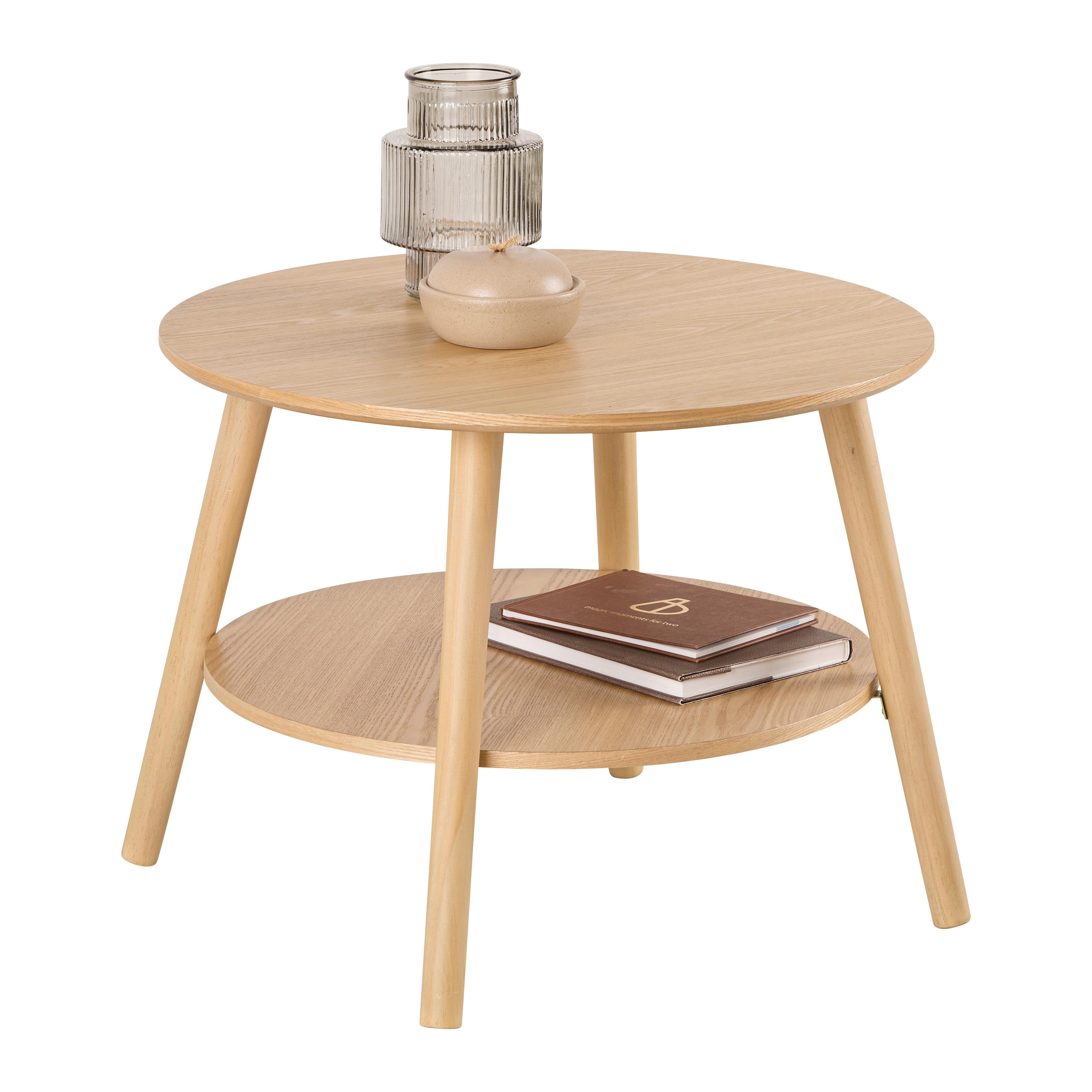 Stolić Freddy - prirodne boje, Moderno, drvni materijal/drvo (60/43cm) - Modern Living