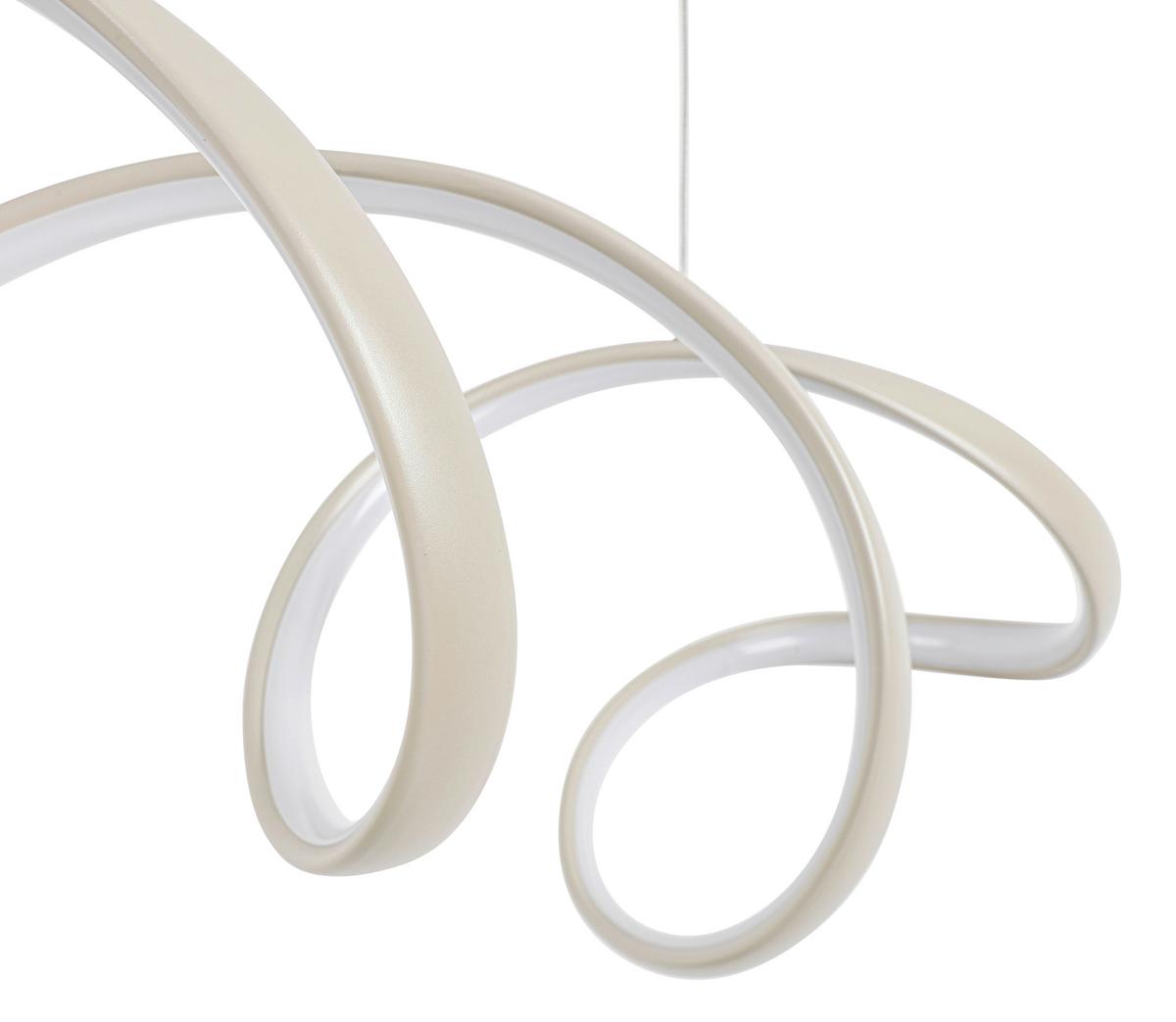 LAMPA WISZĄCA LED BROWNSVILLE *SBN* - kolor piaskowy, Design, tworzywo sztuczne/metal (100/22/120cm) - Novel