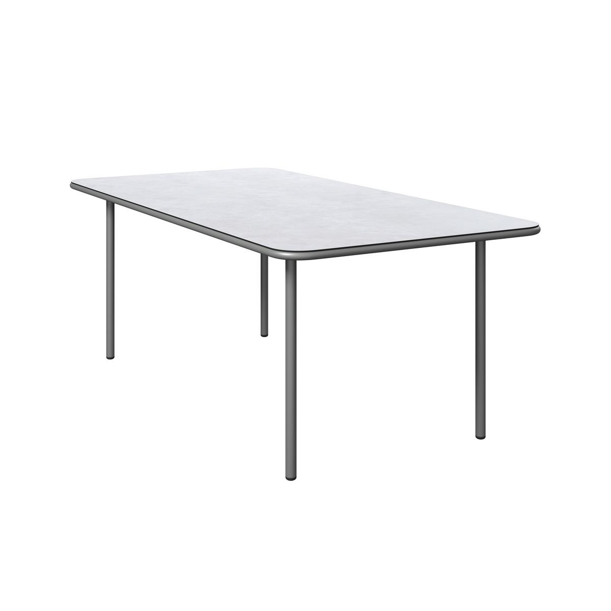 Gartentischgruppe Kanada Creme/Hellgrau - Creme/Hellgrau, MODERN, Glas/Textil