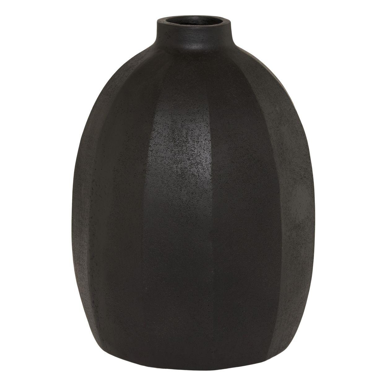 Vaza Ribb - crna, Basics, kamen (32/42cm)