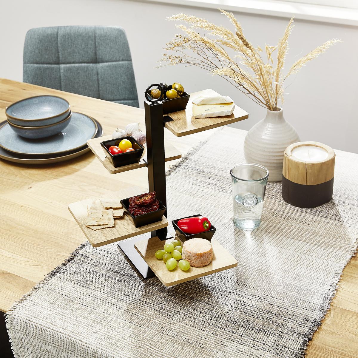 ETAŻERKA 10027868 - kolor naturalny, Trend, metal (32/35cm)