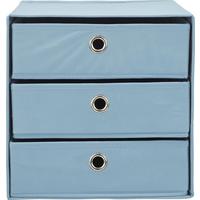 Schubladenbox Mona ca. 32x31,5cm - Petrol, MODERN, Karton/Textil (32/31,5/32cm) - Mömax