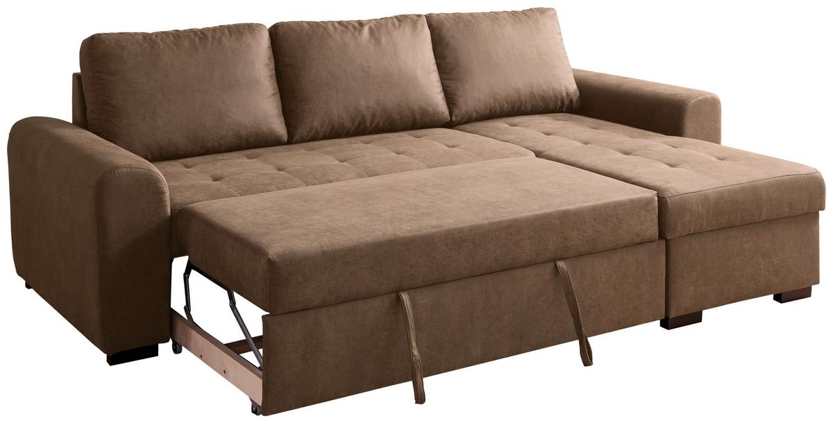 Ecksofa Poll Beige - Beige, MODERN, Textil (243/85/155cm) - Mömax