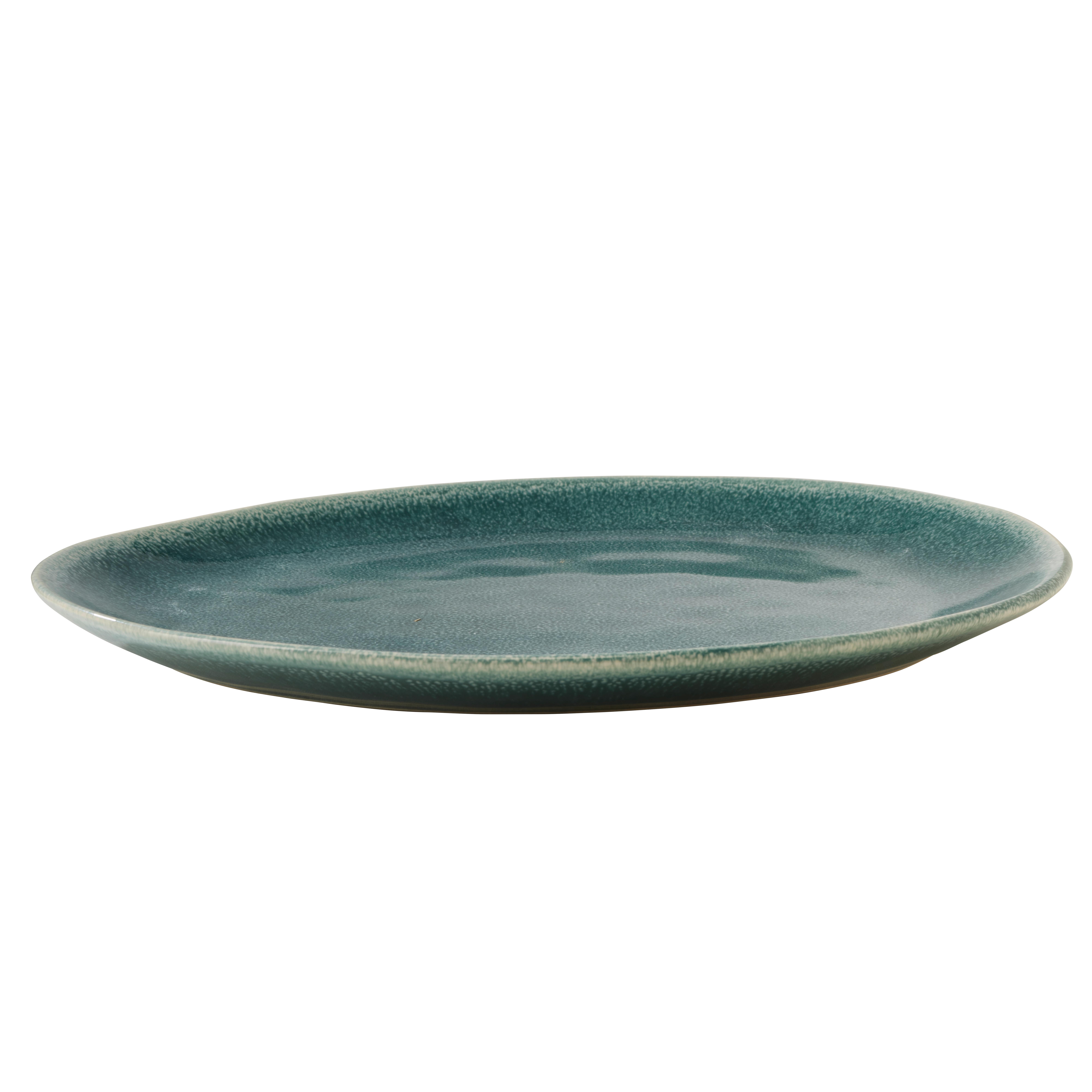 Plitvi Krožnik Sindri - modra/črna, Moderno, keramika (28.5/2,5/24cm)