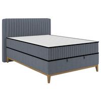Bett Elena Blau ca. 120x200cm - Blau, KONVENTIONELL, Holz/Holzwerkstoff (120/200cm) - Sembella