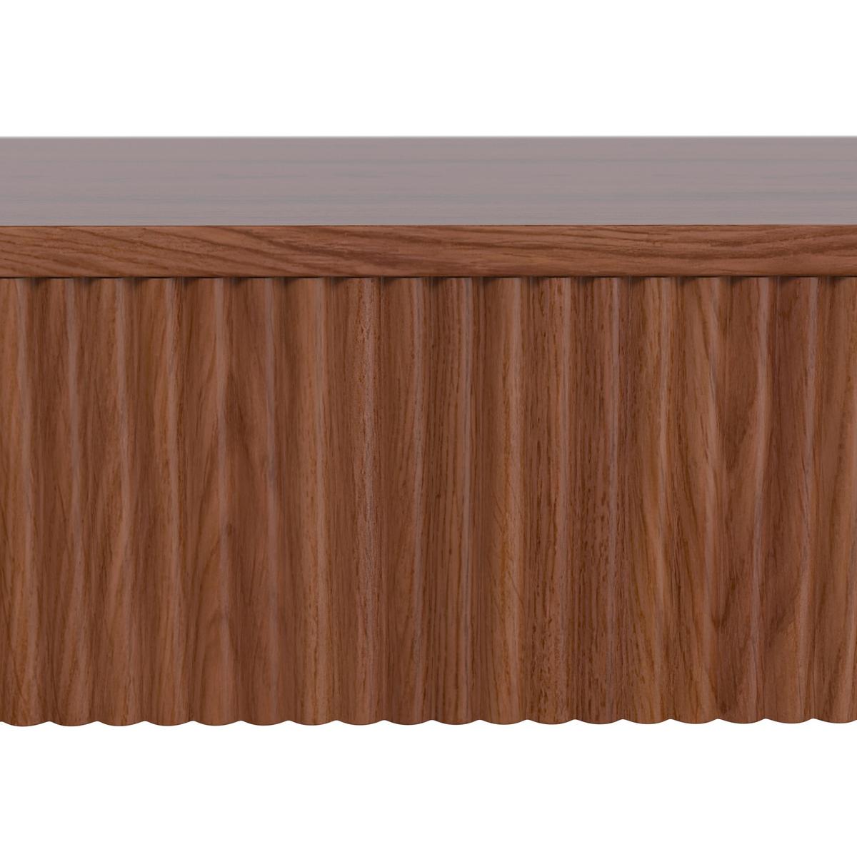 Konsolentisch Noah Walnussfarben MDF - Walnussfarben, MODERN, Holzwerkstoff (112/79/40cm) - Bessagi Home