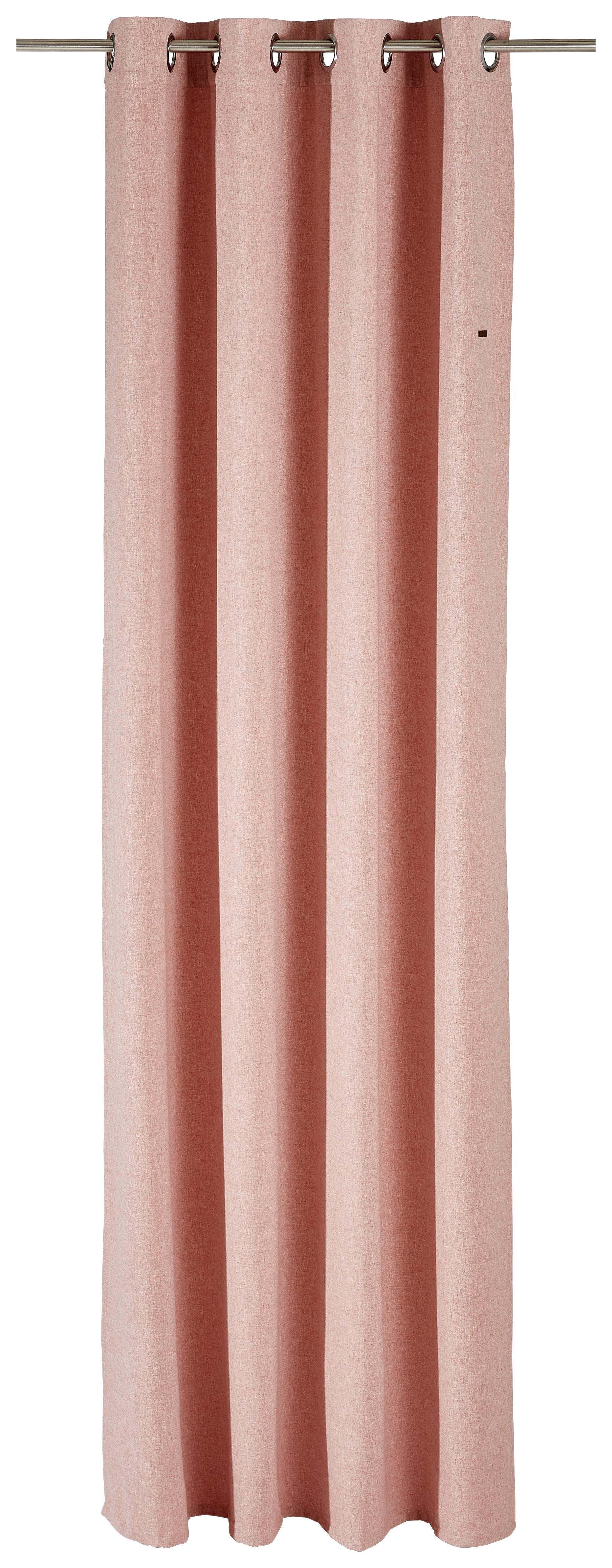 ZASŁONA NA PRZELOTKACH E-HARP ESPRIT - brudny róż, Basics, tkanina (140/250cm) - Esprit