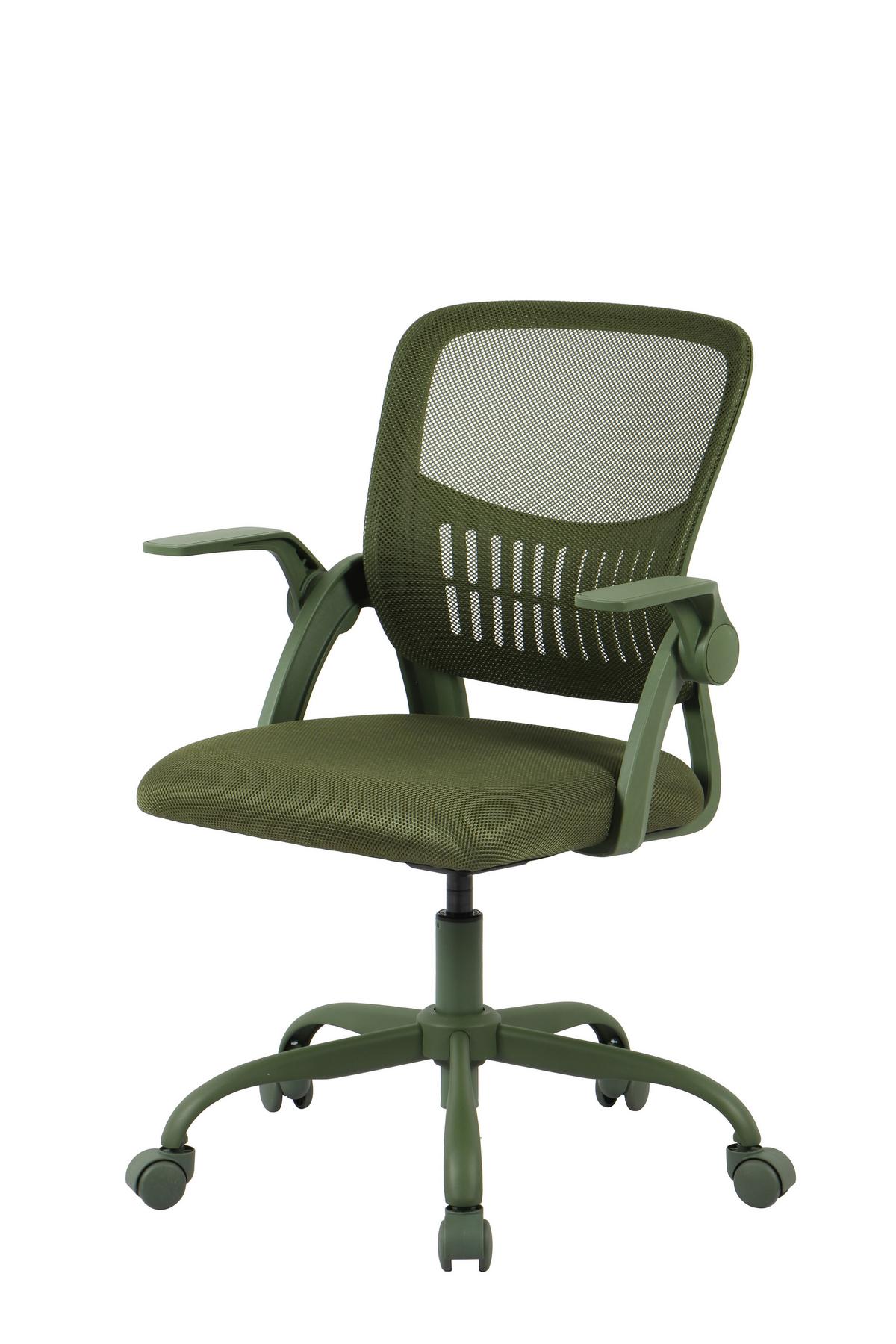 DREHSTUHL SASKIA - Schwarz/Grün, Modern, Kunststoff/Textil (57/86,5/96/63cm) - Based