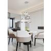 LED-HÄNGLAMPA SILVI - silver, Modern, metall/plast (50/50/120cm) - Mömax
