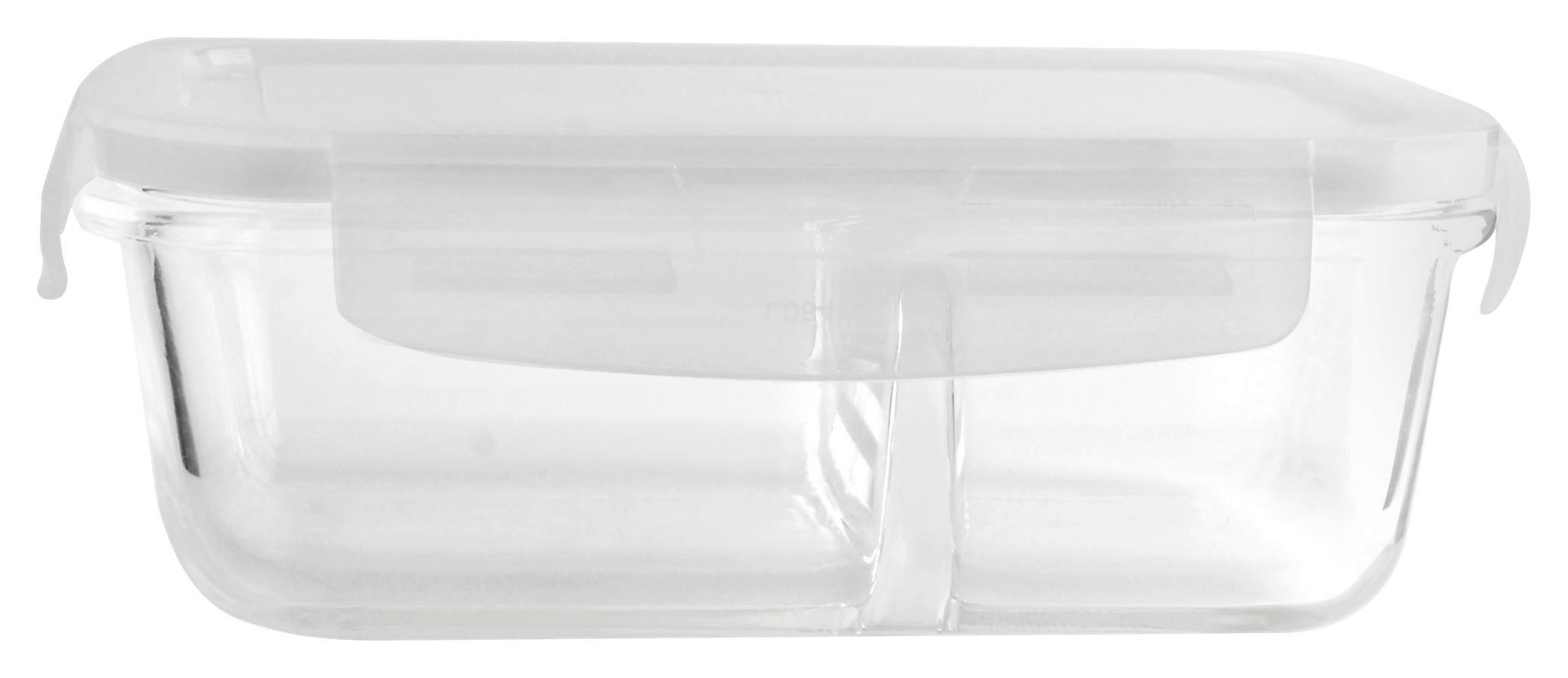 pojemnik na żywność FRESHY - 0,45L - przejrzysty, tworzywo sztuczne/szkło (17/12/6,1cm) - Premium Living