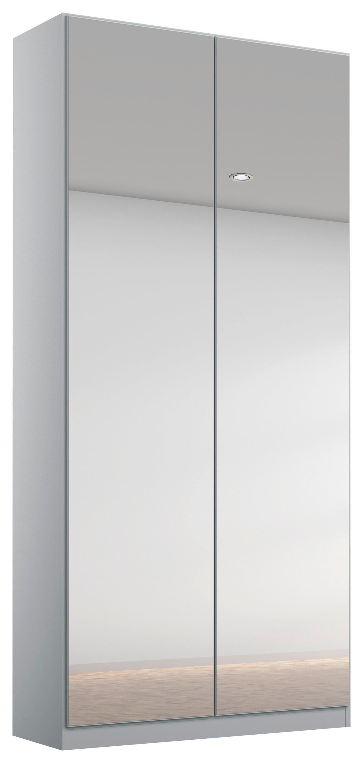 DULAP USI ROTATIVE ALABAMA - argintiu/gri deschis, Modern, material pe bază de lemn (91/229/54cm)