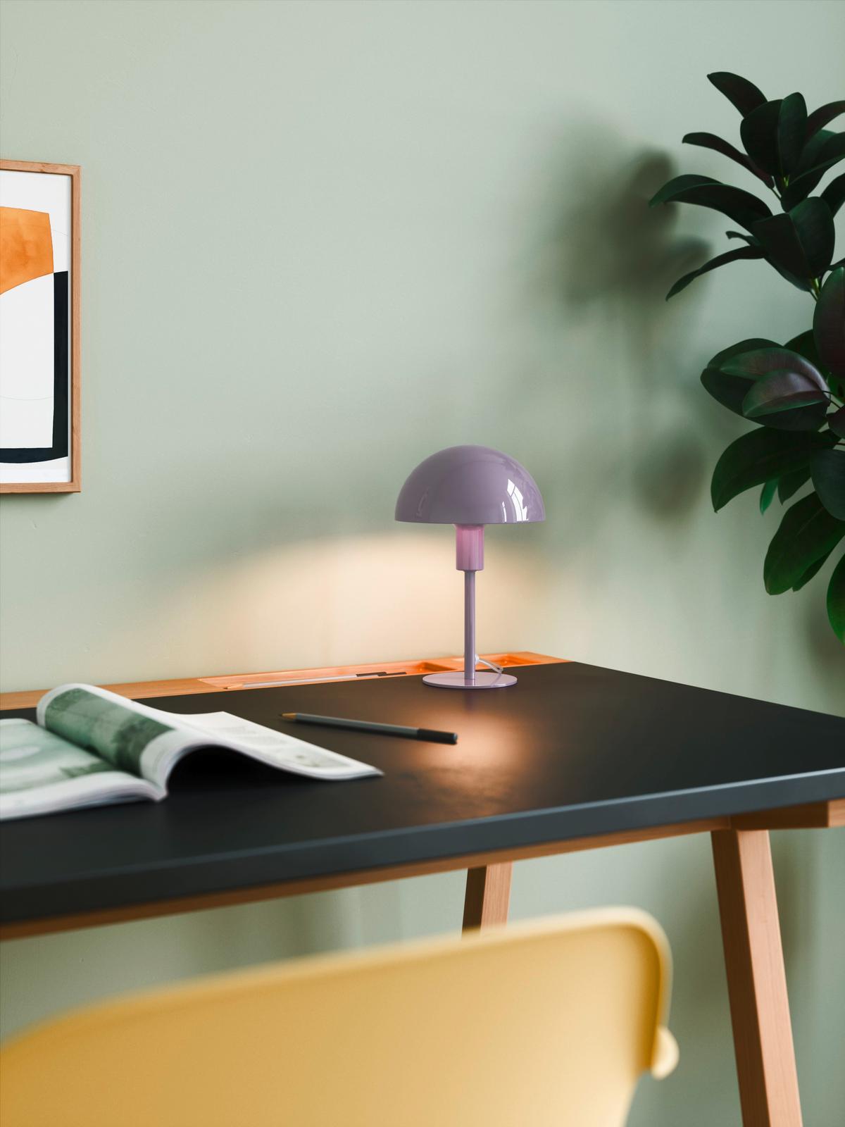LAMPA STOŁOWA 2213745007 ELLEN MINI LILA - liliowy, Design, metal (16/25cm) - Nordlux
