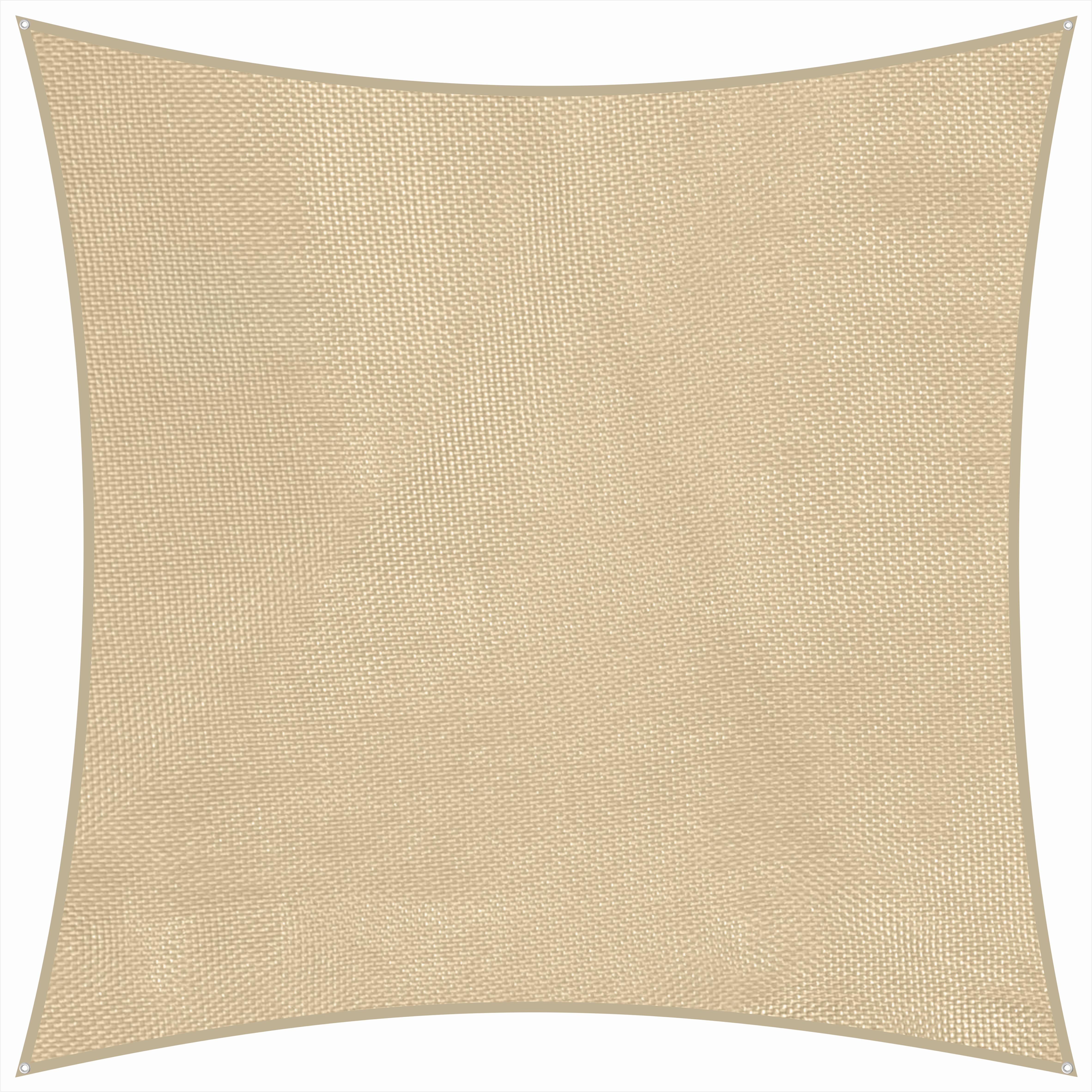 Sonnensegel Teneriffa Quadrat ca.360x0,3x360cm Naturfarben - Naturfarben, Basics, Textil (360/0,3/360cm) - Schneider