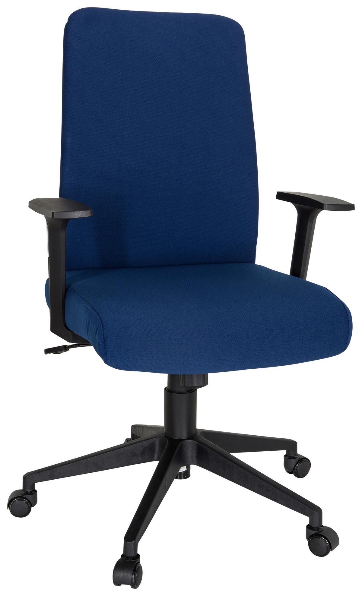 Pisarniški Stol Cosio I, Modra - modra/črna, Moderno, umetna masa/tekstil (65/120/62cm) - MID.YOU