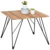 SOFFBORD CASABLANCA -BASED- - svart/ekfärgad, Modern, metall/trä (60/60/46cm) - Based