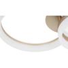 LED-Deckenleuchte Ruli Weiß/Gold max. 24 Watt - vit, Modern, metall/plast (49/33/13cm) - Mömax