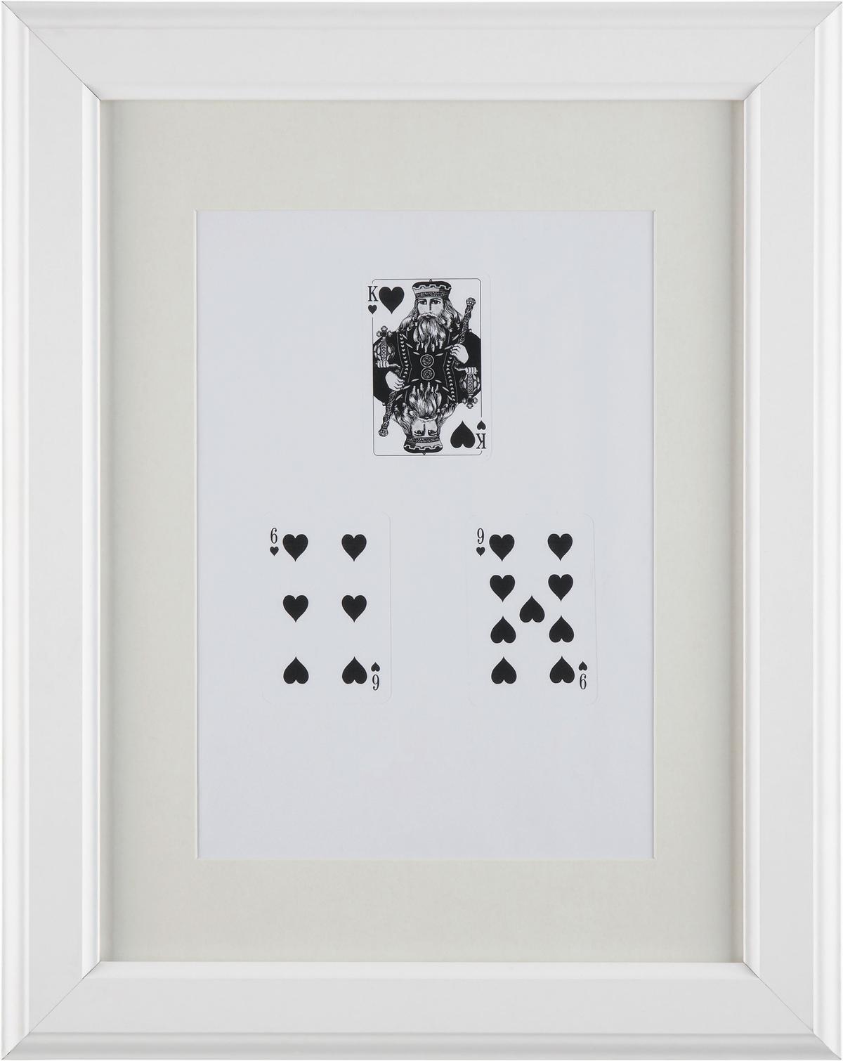 Bilderrahmen Provence in Weiß ca. 30x40x2cm - Weiß, ROMANTIK / LANDHAUS, Glas/Holz (30/40cm) - Modern Living