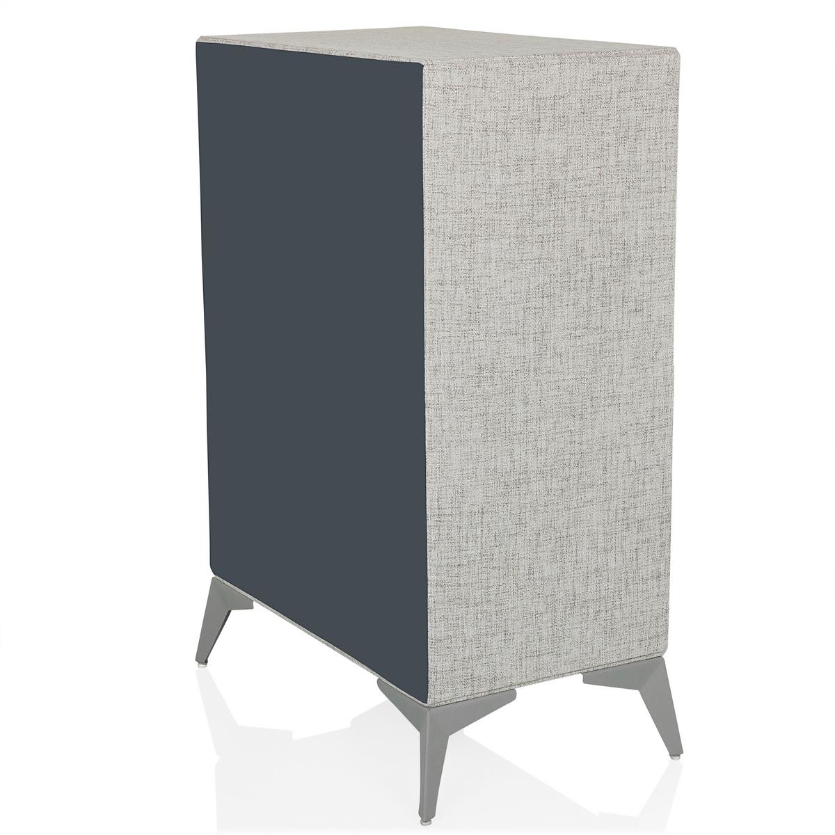 Komoda Skuffy, Siva - siva, Moderno, kovina/tekstil (60/90/35,5cm) - MID.YOU