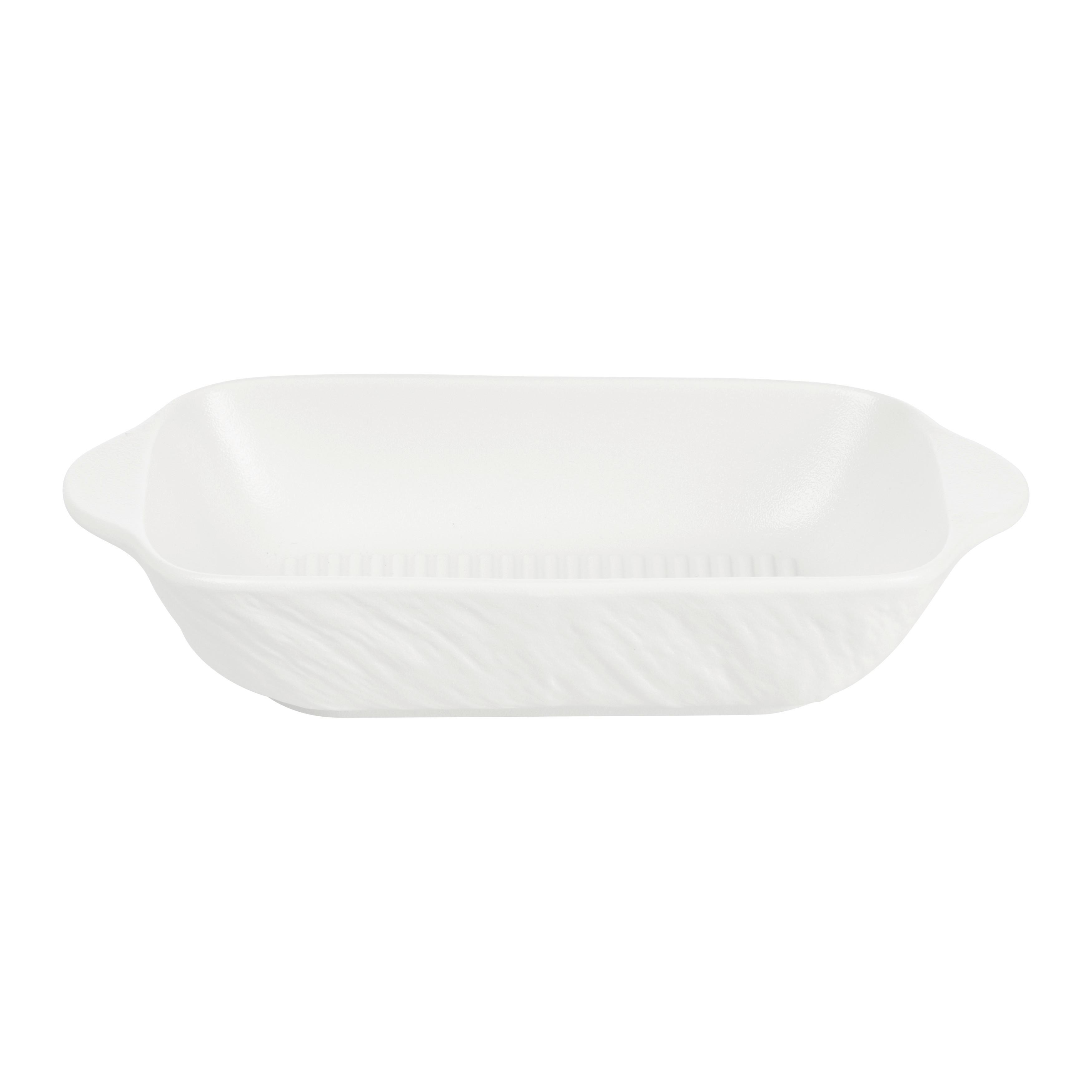 Auflaufform Ruki - S Weiss - Weiss, Konventionell, Keramik (19.5/13.1/4.5cm) - Mömax